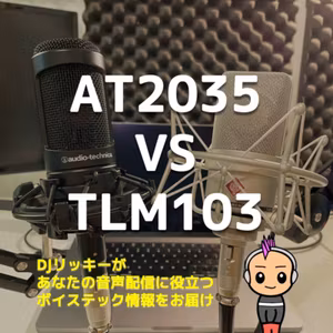 【対決】AT2035 vs Neumann TLM103 本当に良いコンデンサーマイクはどっち？