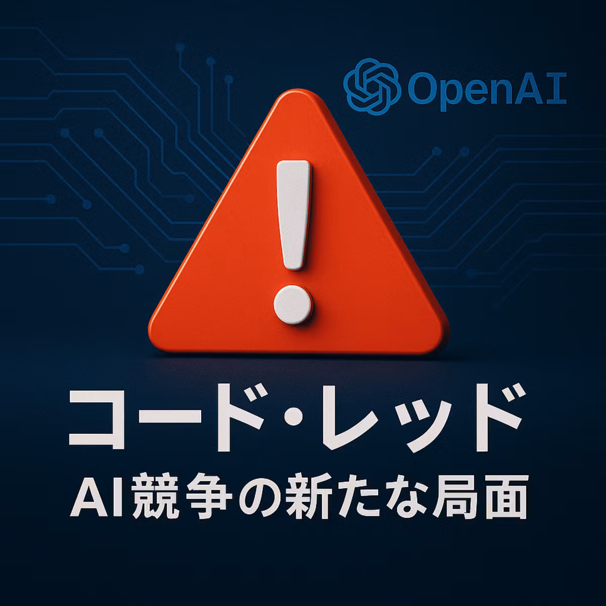 オープンAIの「コード・レッド」宣言が示唆するAI競争の新たな局面：拡大路線から「本質」への回帰