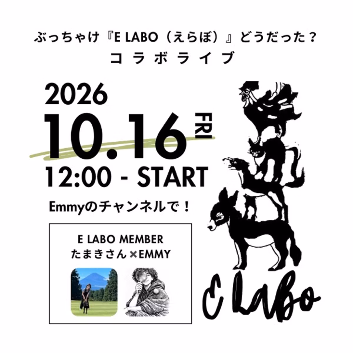 たまきさんとコラボライブ！ぶっちゃけ「E Labo（えらぼ）」どうだった？