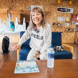 epi.046 ピーターは海が大好き。今回は福岡市西区の大原海水浴場の海の家「中村屋」さんからお送りしています。