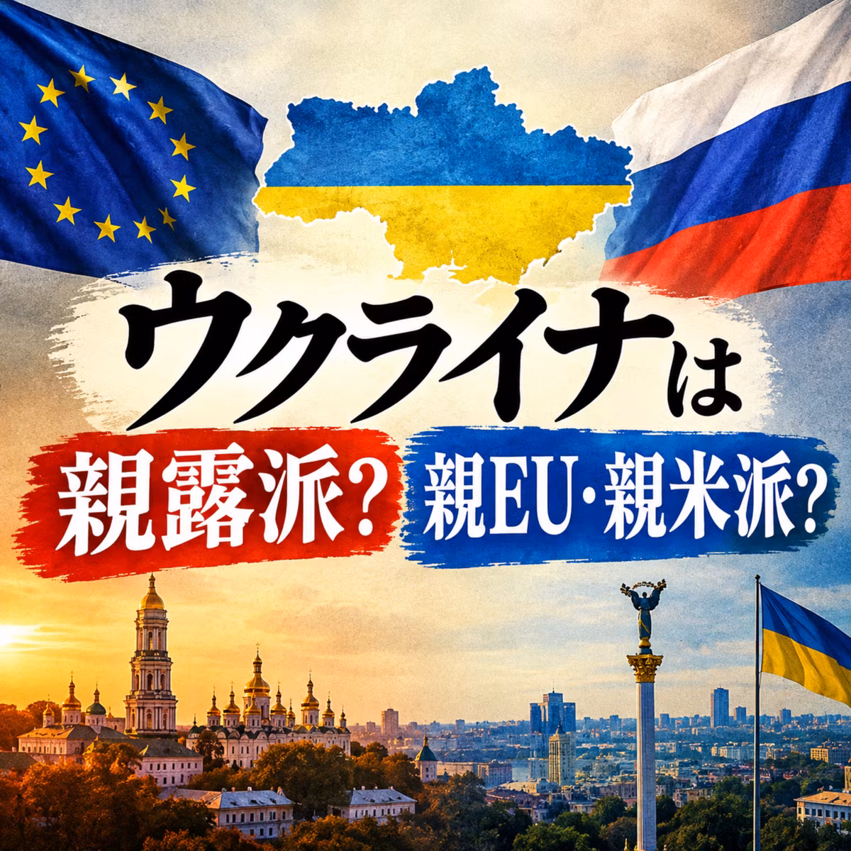 ウクライナは親露派？親EU・親米派？【ロシア史】#461