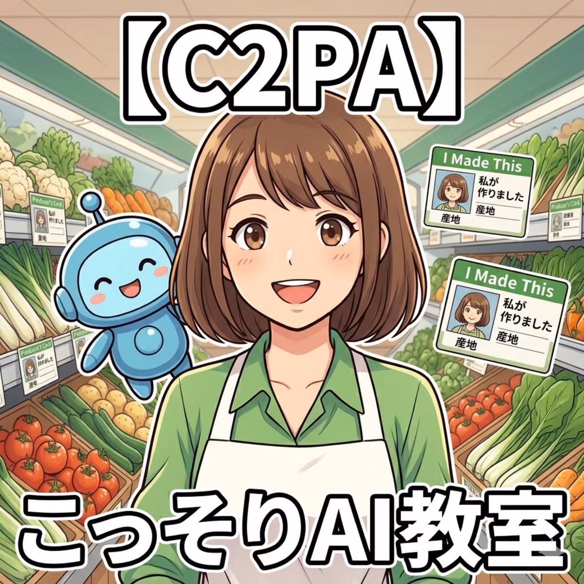 【C2PA】スーパーの生産者表示、見習ってみませんか？