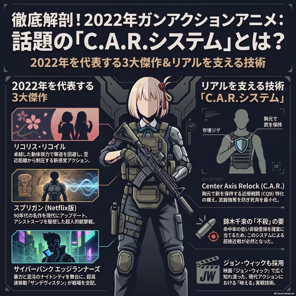 【ガンアクションアニメ徹底解説】リコリコ、ヨルムンガンド…アニメに宿る銃器と戦術のリアリティ