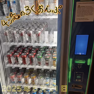 朝の職場で飲み物を買う