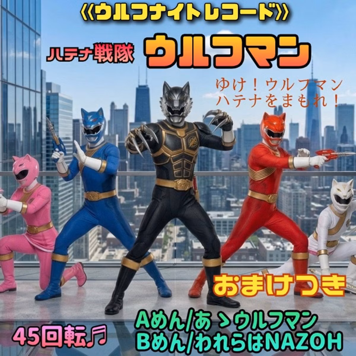 ✨【先行公開】ラジオ特撮ドラマ『ハテナ戦隊ウルフマン』🎵主題歌EPレコード