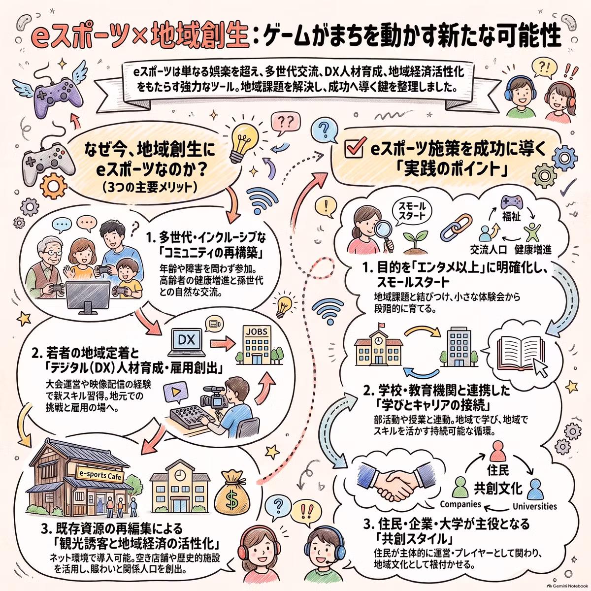 地域活動者とゲーマーの交差点：eスポーツによる地域創生と社会課題解決