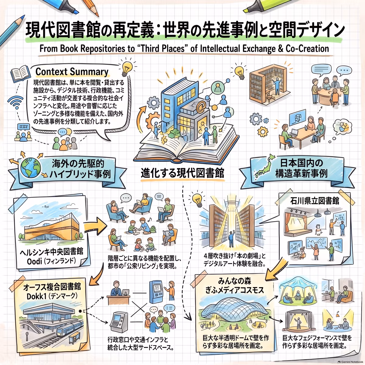 あたらしい図書館のかたち：図書館のデザインとデジタル貸出の法制化に関する総合考察(AI活用の事例)