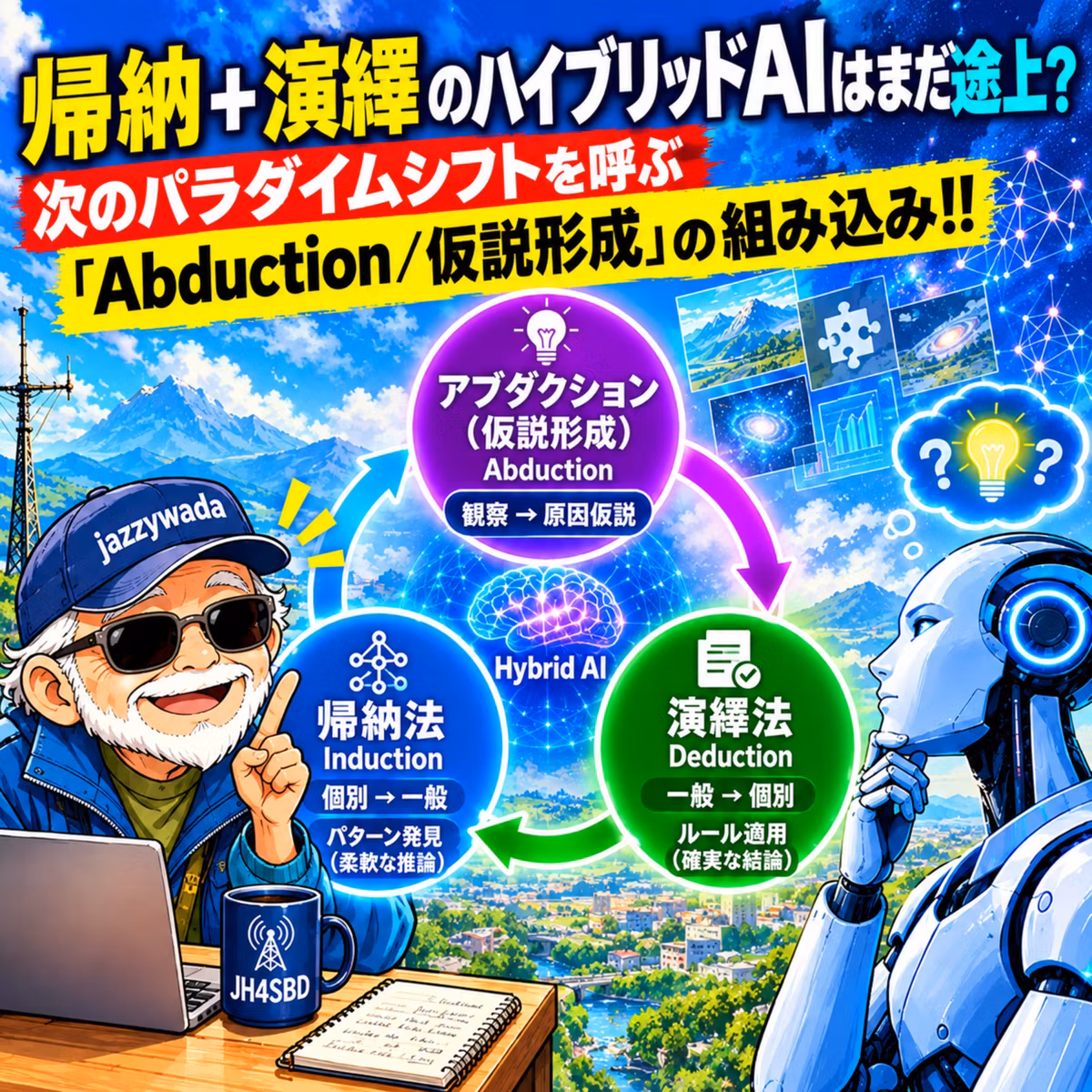 ハイブリッドAIの次にくるもの「（Abduction / 仮説形成）の組み込み‼」