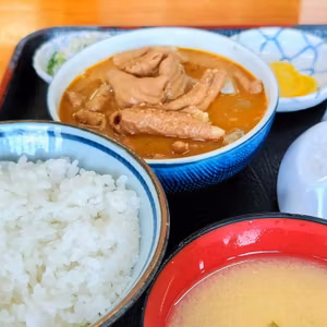 上州はもつ煮定食@永井食堂