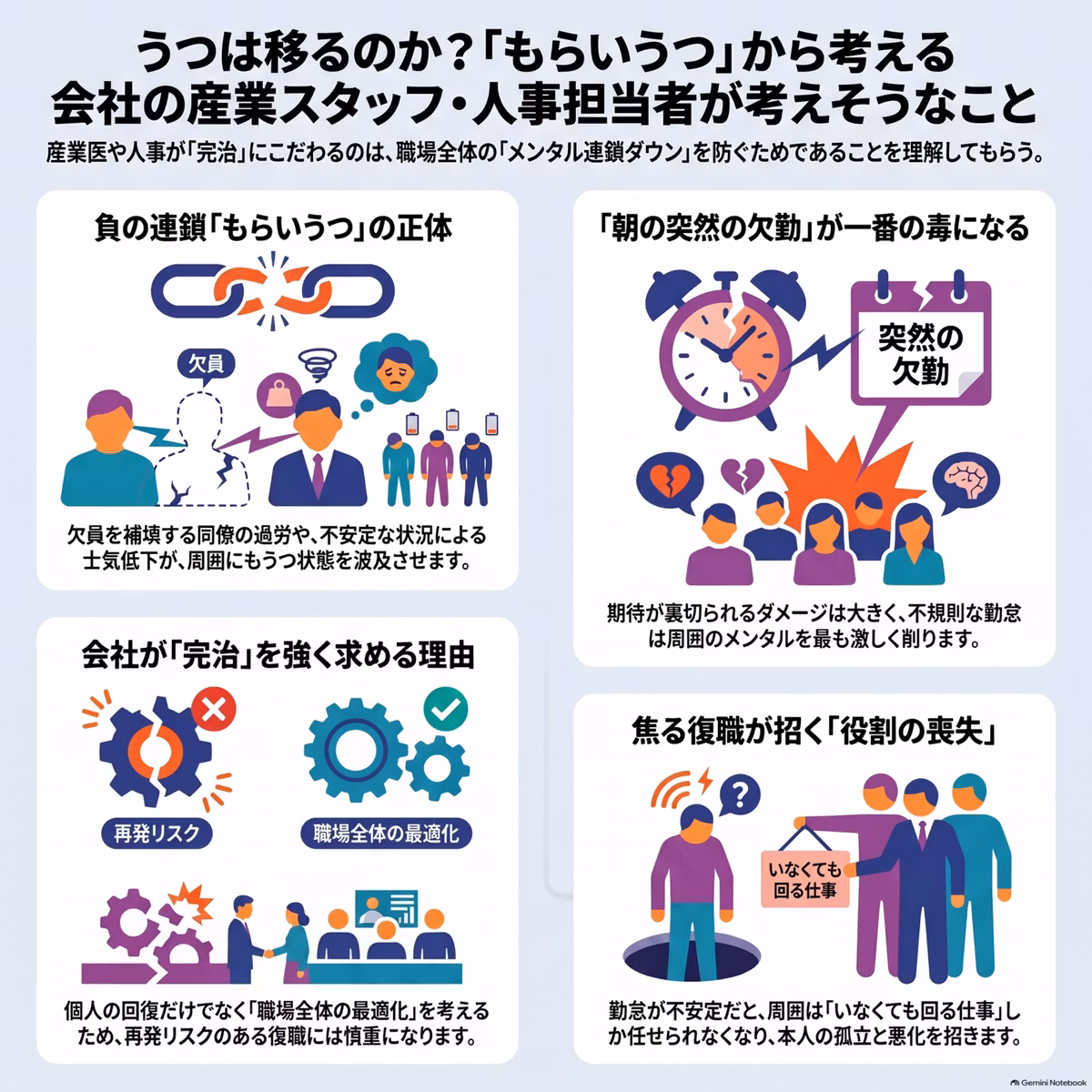 ♯521うつは移るのか？会社の産業スタッフが考えそうなこと