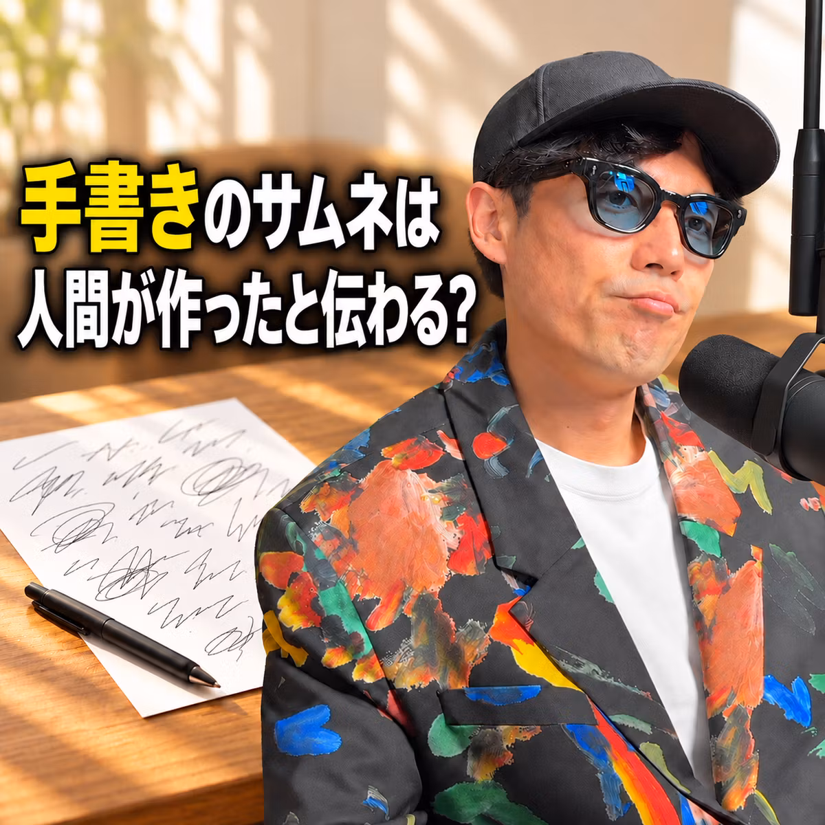 サムネを手書きにすると人間が作ったと伝わる？AI時代の脳のショートカットの話