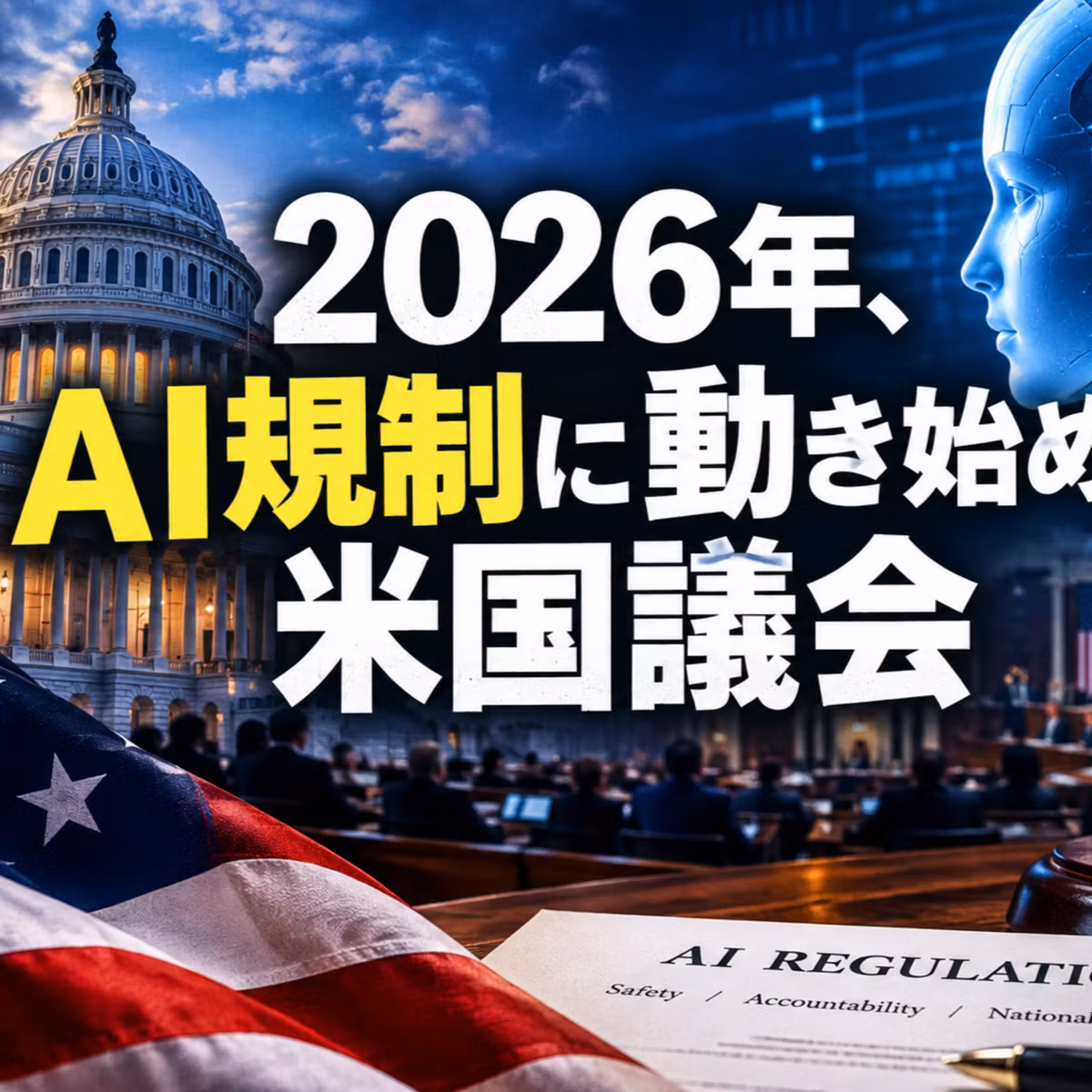 2026年、AI規制に動き始めた米国議会 