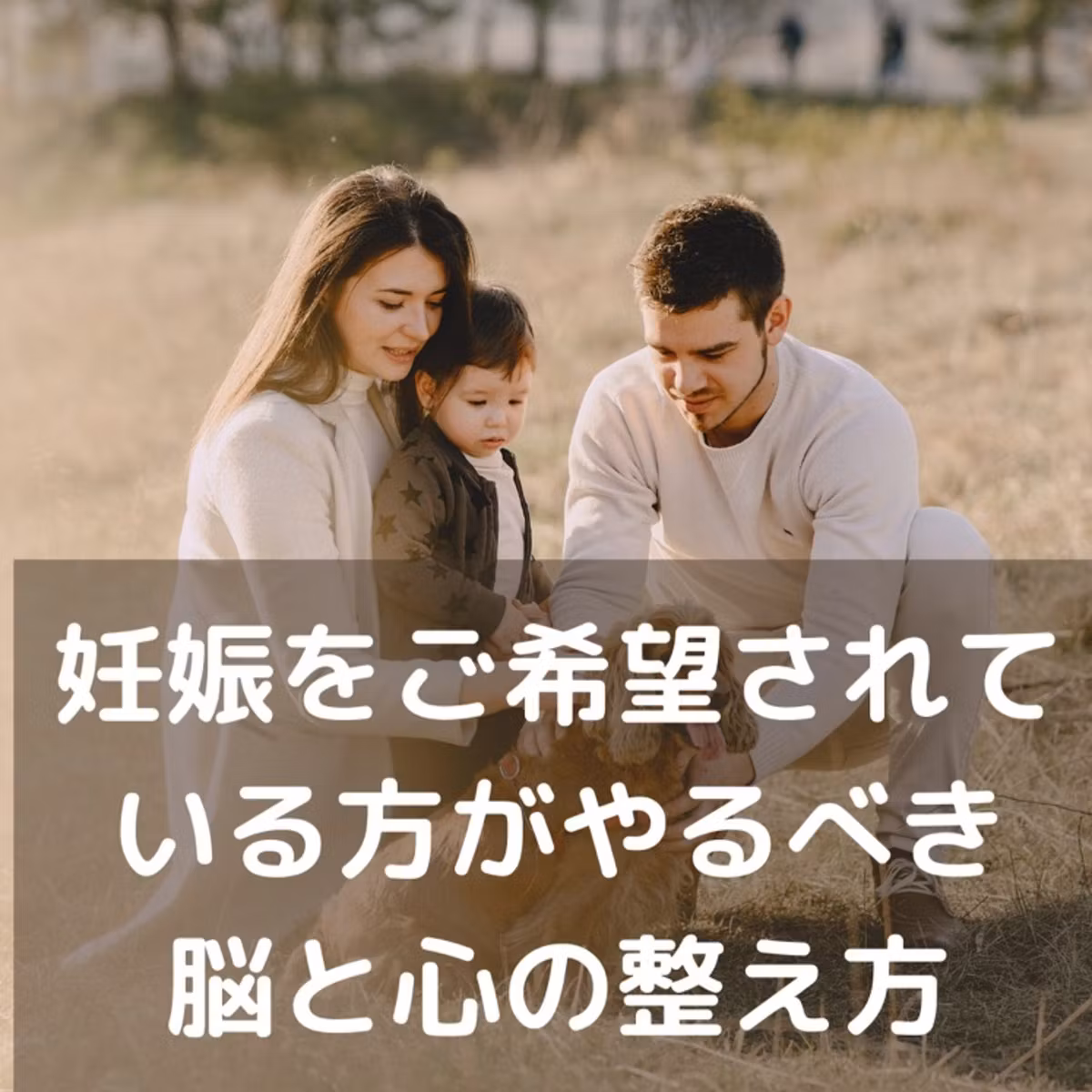 妊娠をご希望されている方がうあるべき脳と心の整え方