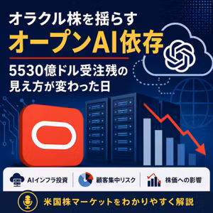 オラクル株を揺らすオープンAI依存　5530億ドル受注残の見え方が変わった日