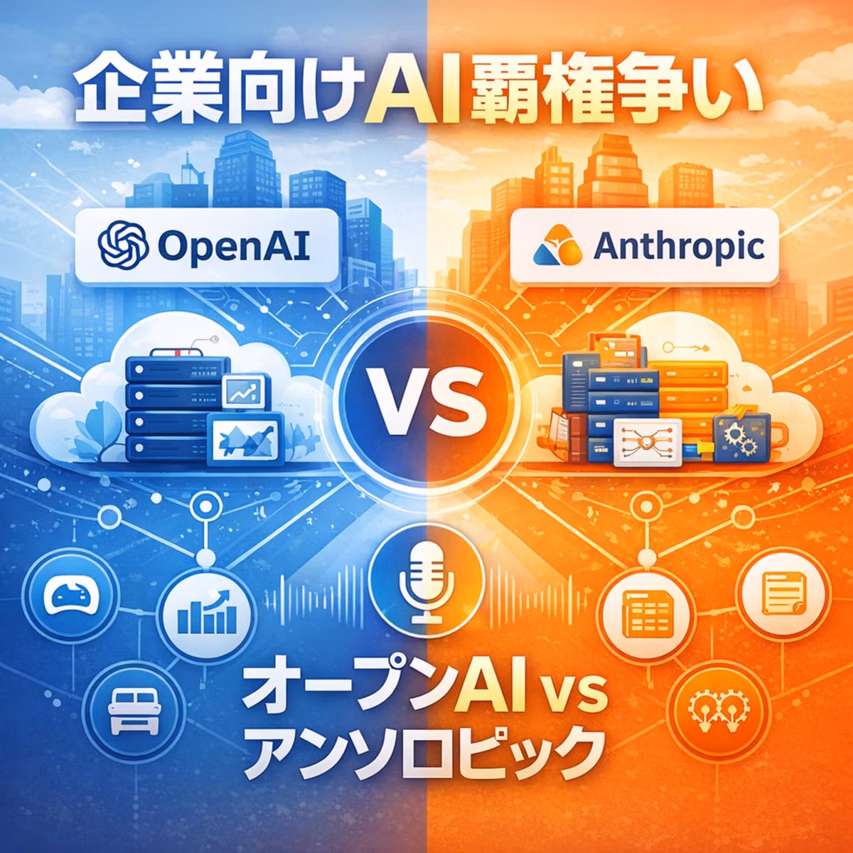 AI企業の「真の戦場」はリビングから会議室へ：オープンAIとアンソロピックの勢力図を読む