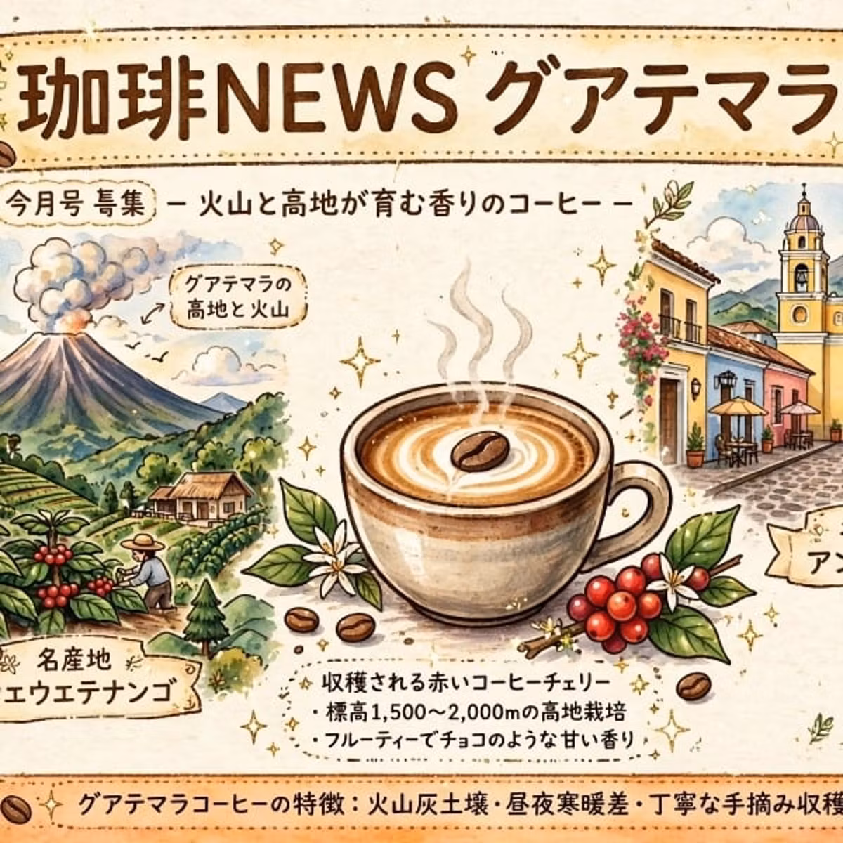 珈琲NEWSグアテマラ　2026.10.25日曜日