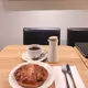 念願のシナモンロールとコーヒー♫食べられて幸せ