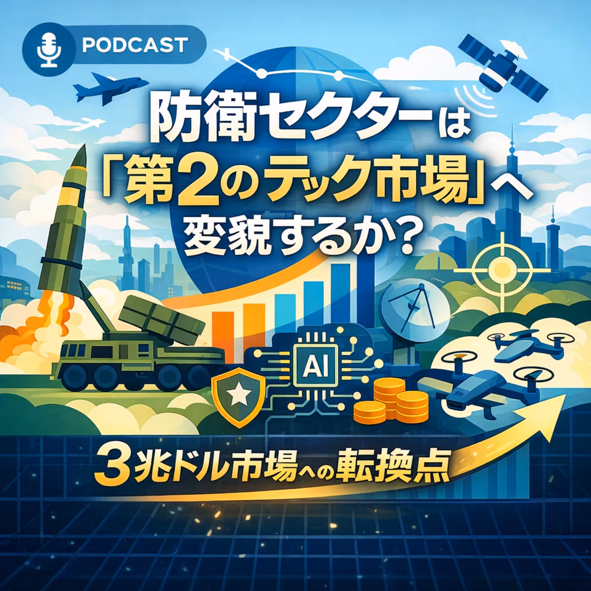 防衛セクターは「第2のテック市場」へ変貌するか？3兆ドル市場への転換点