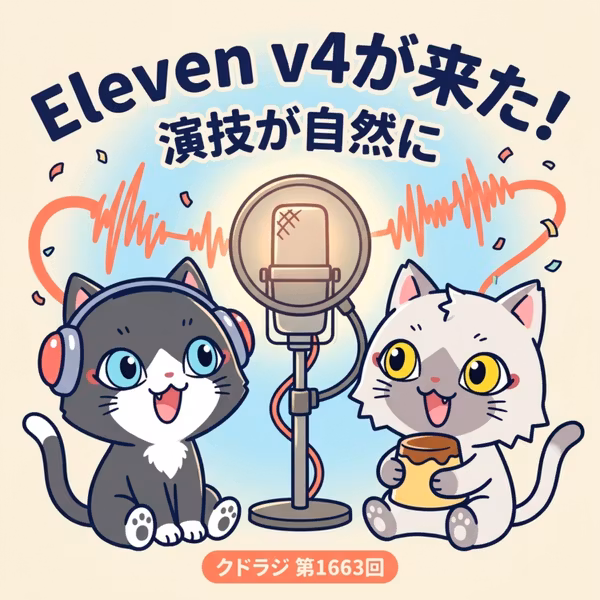 【ElevenLabs】新モデル 『Eleven v4 / Eleven v4 Turbo』が登場！Gemini TTS との比較も！