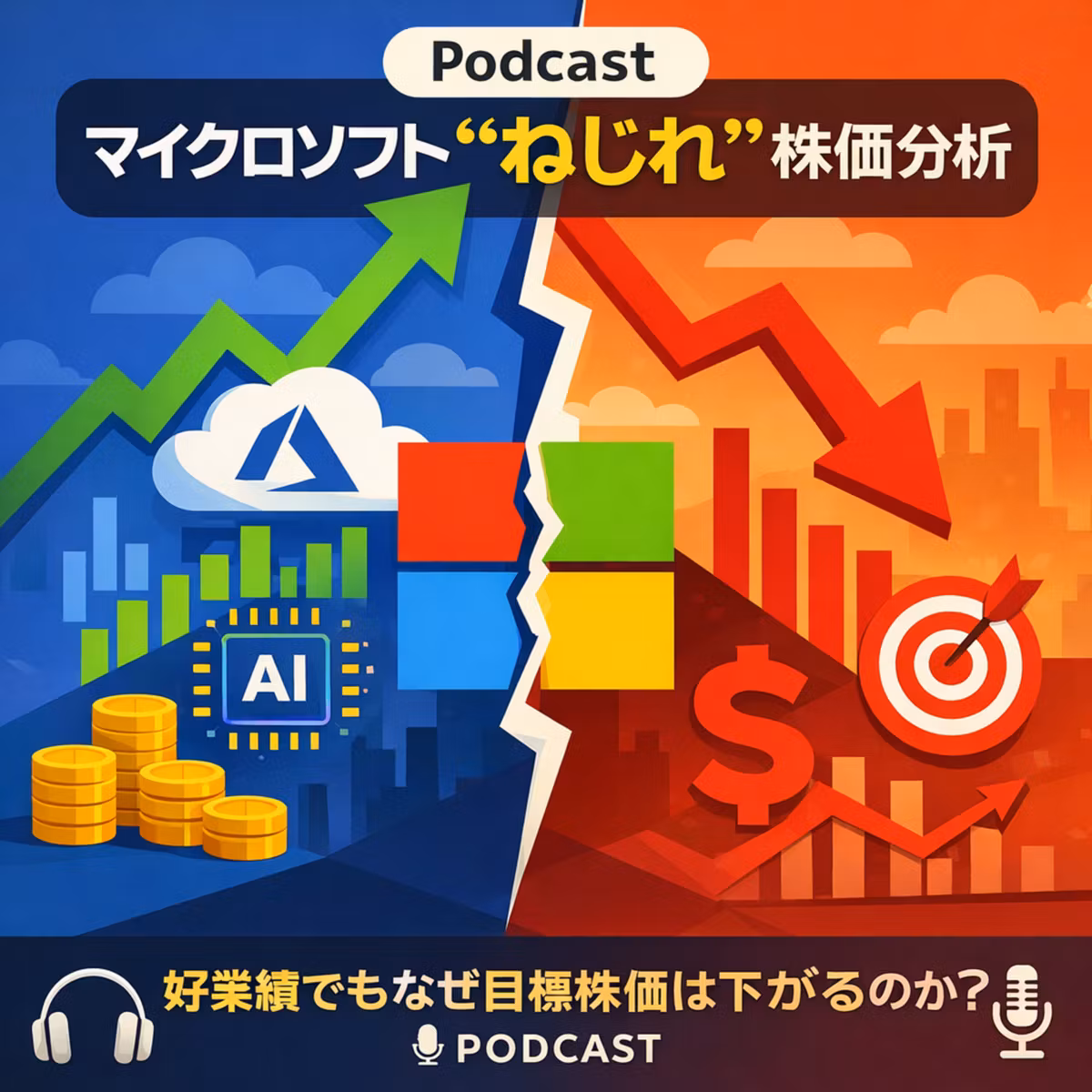 マイクロソフト決算直前：好業績予想でも目標株価が下がる「ねじれ」の正体