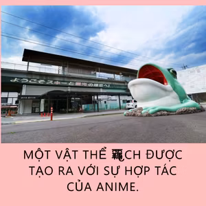 Một vật thể ếch được tạo ra với sự hợp tác của anime.