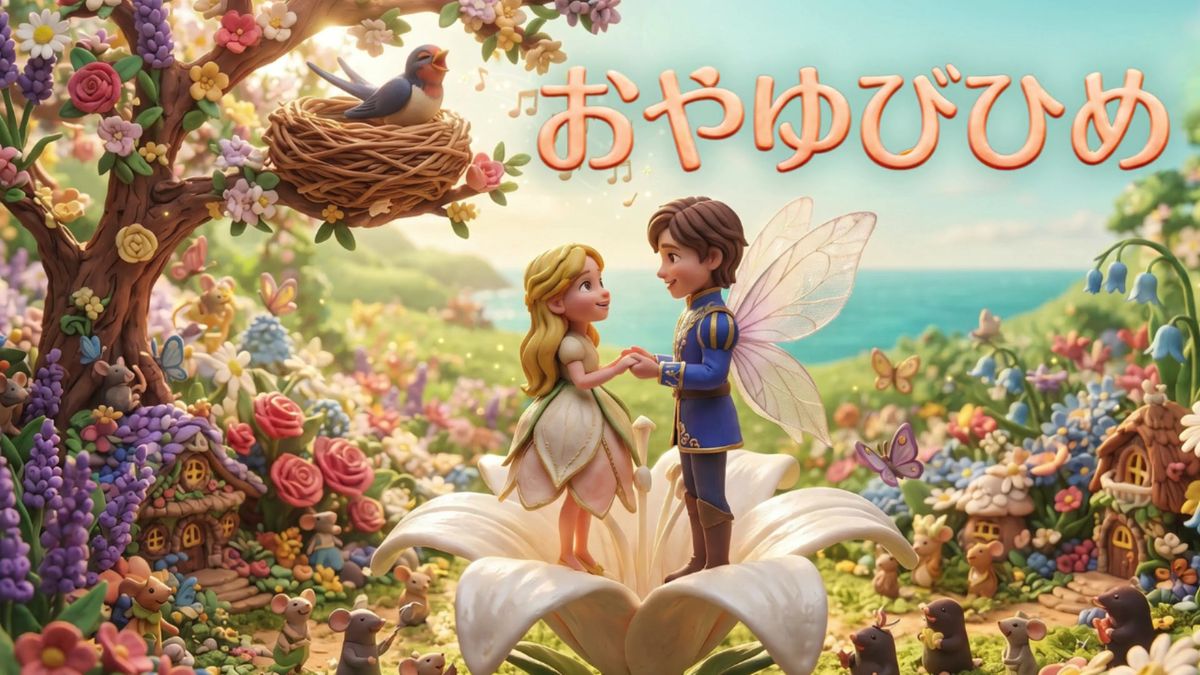 【読み聞かせ】親指姫｜アンデルセンの名作童話｜ゆぽぽ先生のおうち保育園