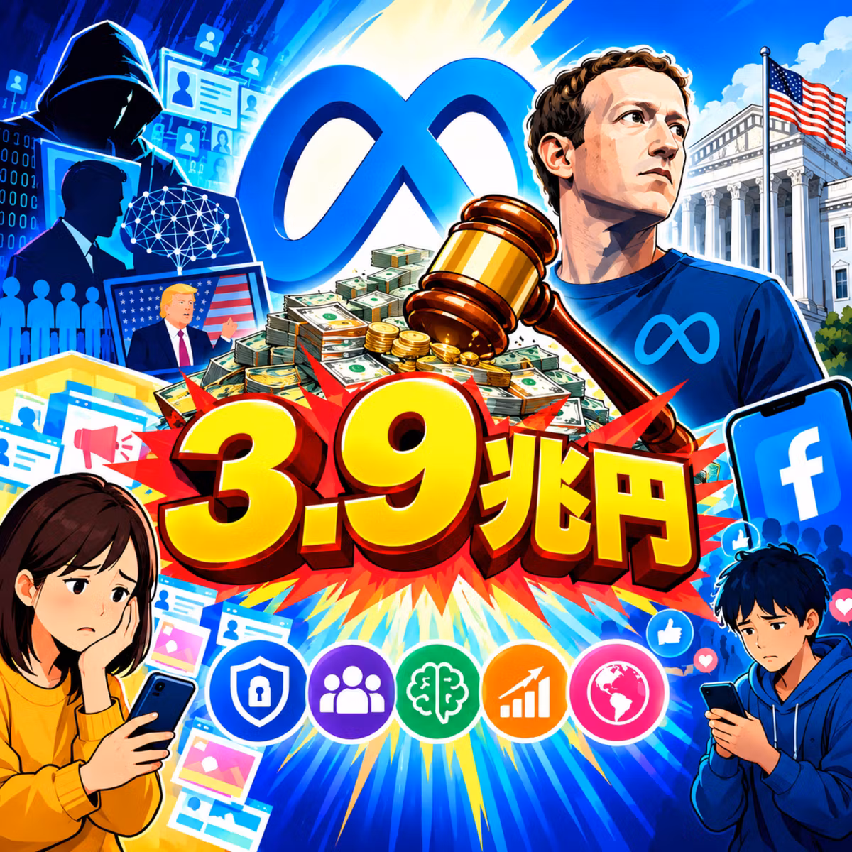 驚愕3.9兆円！Meta（旧Facebook）巨大制裁金　解き明かす真実