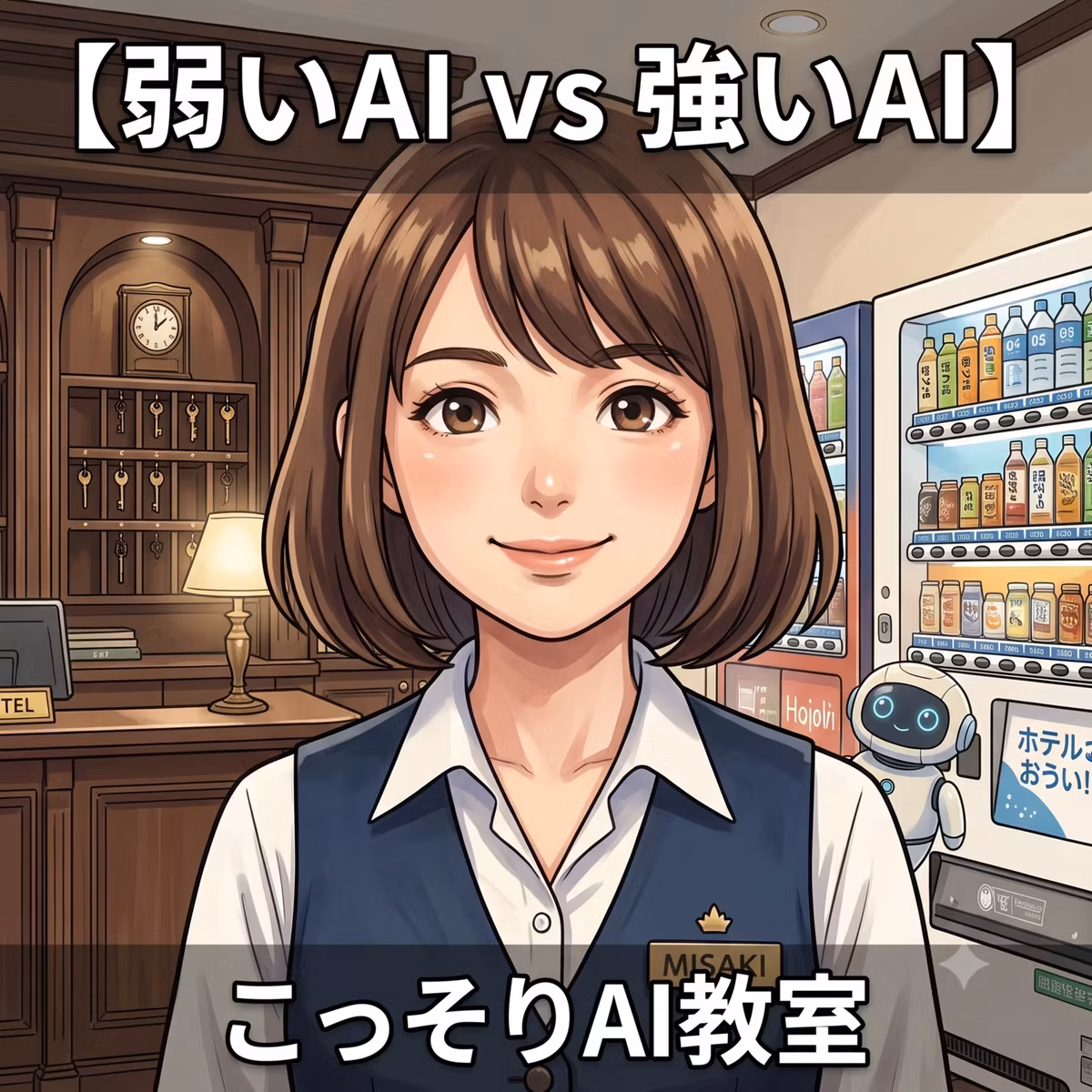【弱いAI vs 強いAI】自販機とコンシェルジュ、AIはどっち？