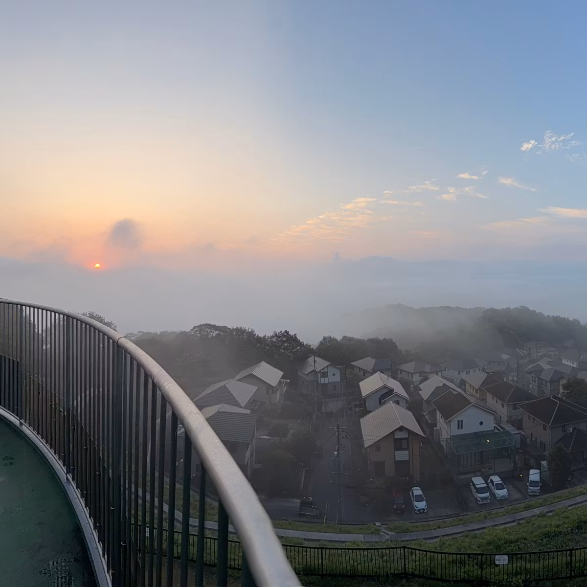 Clouded Horizons and the Sunrise at the Observatory （いつもの展望台から2026年6月29日）