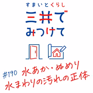 #190 すまいとくらし 三井でみつけて「水まわりはなぜ汚れやすい？——バイオフィルムと水あかの仕組み」