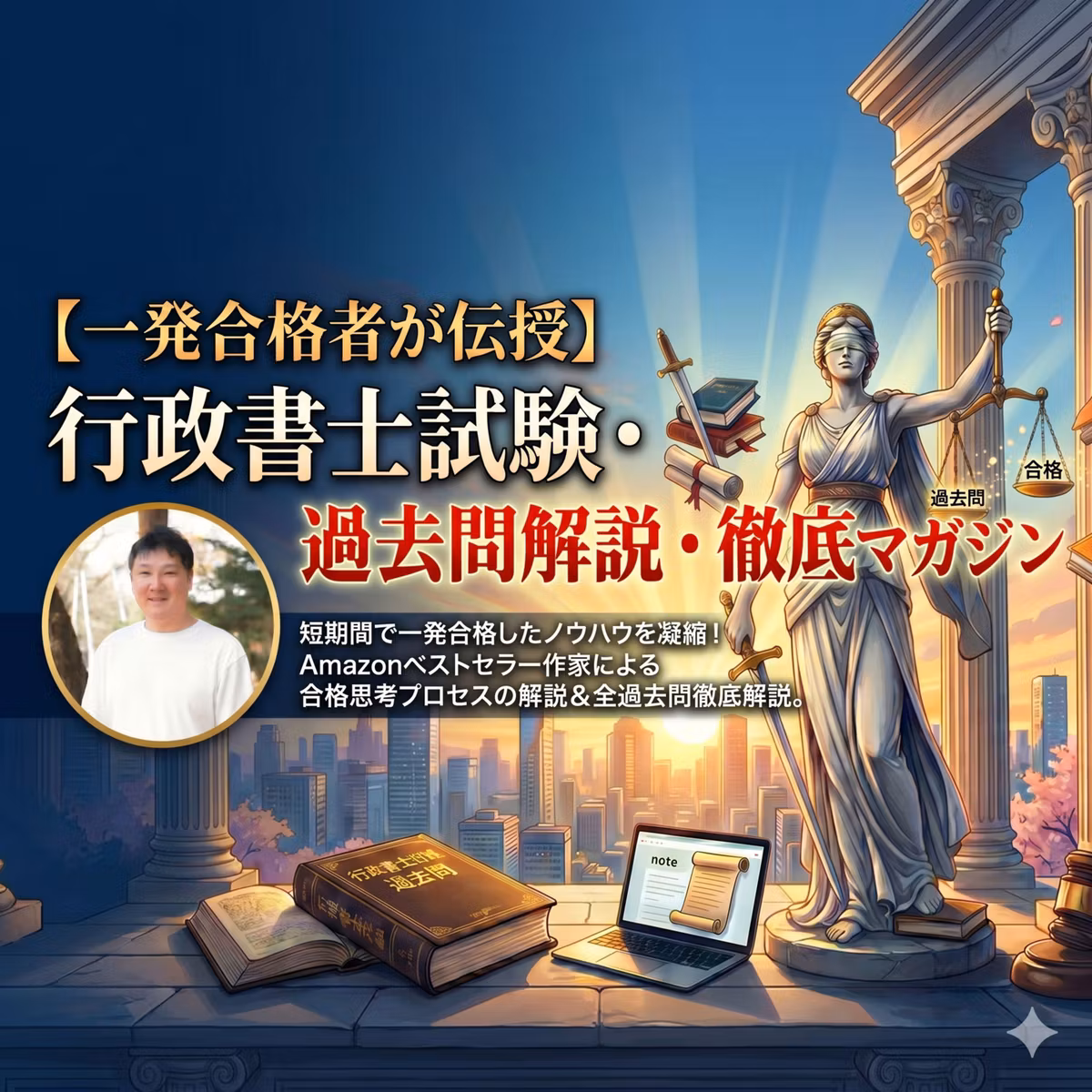 noteで行政書士試験の過去問を解説するマガジンを始めました。短期合格者が本試験の問題をどうやって解いているのか解法テクニックまで詳しく説明しています。