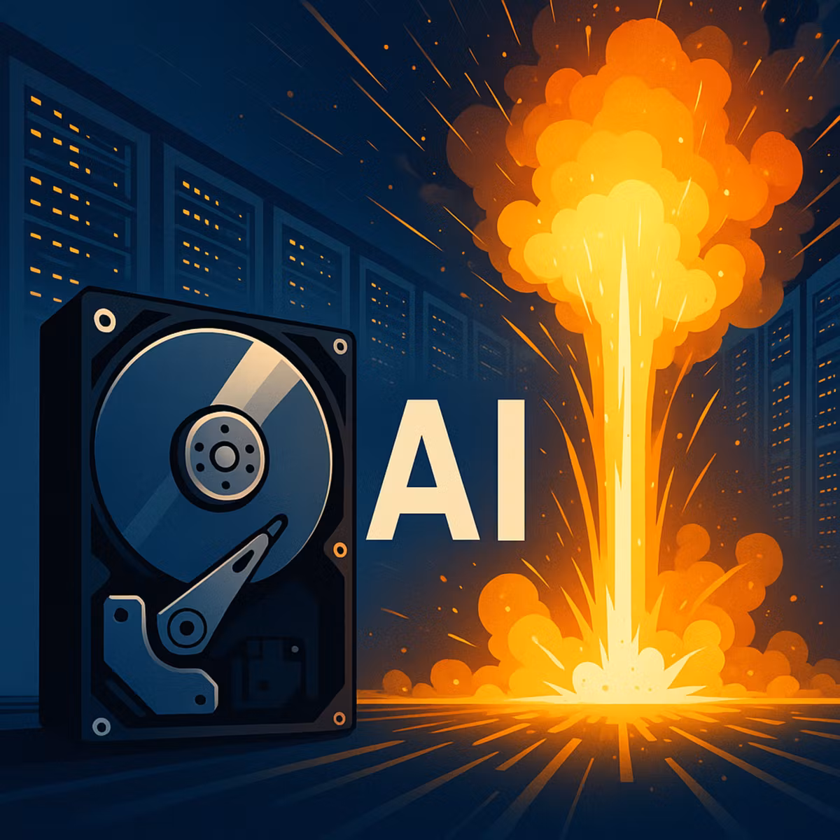 AIブームの光と影：ハードディスク需要急増と過剰投資リスクのはざまで