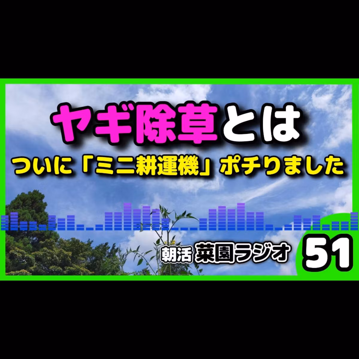＜雑草対策＞草刈りヤギはムリゲー畝間の雑草を簡単に撃退する「ミニ耕運機」導入とカメムシ対策【朝活菜園ラジオ】