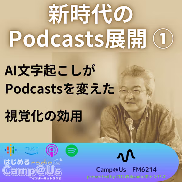 新時代のPodcasts展開① AI文字起こしと視覚化の効用