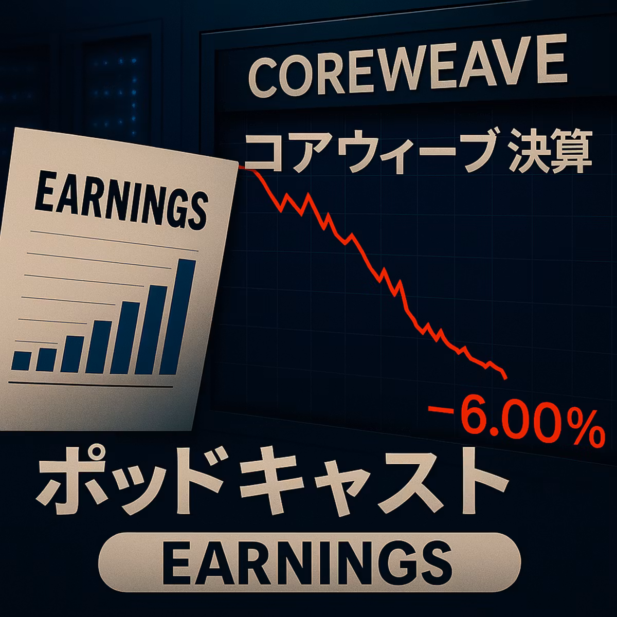 コアウィーブ決算：好調も株価下落。「データセンター遅延」は買い場となるか？