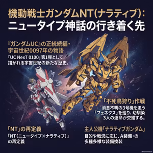 【ガンダムNT解説】『機動戦士ガンダムNT』と『UC』の繋がり・見どころ・ニュータイプ神話を深掘り！