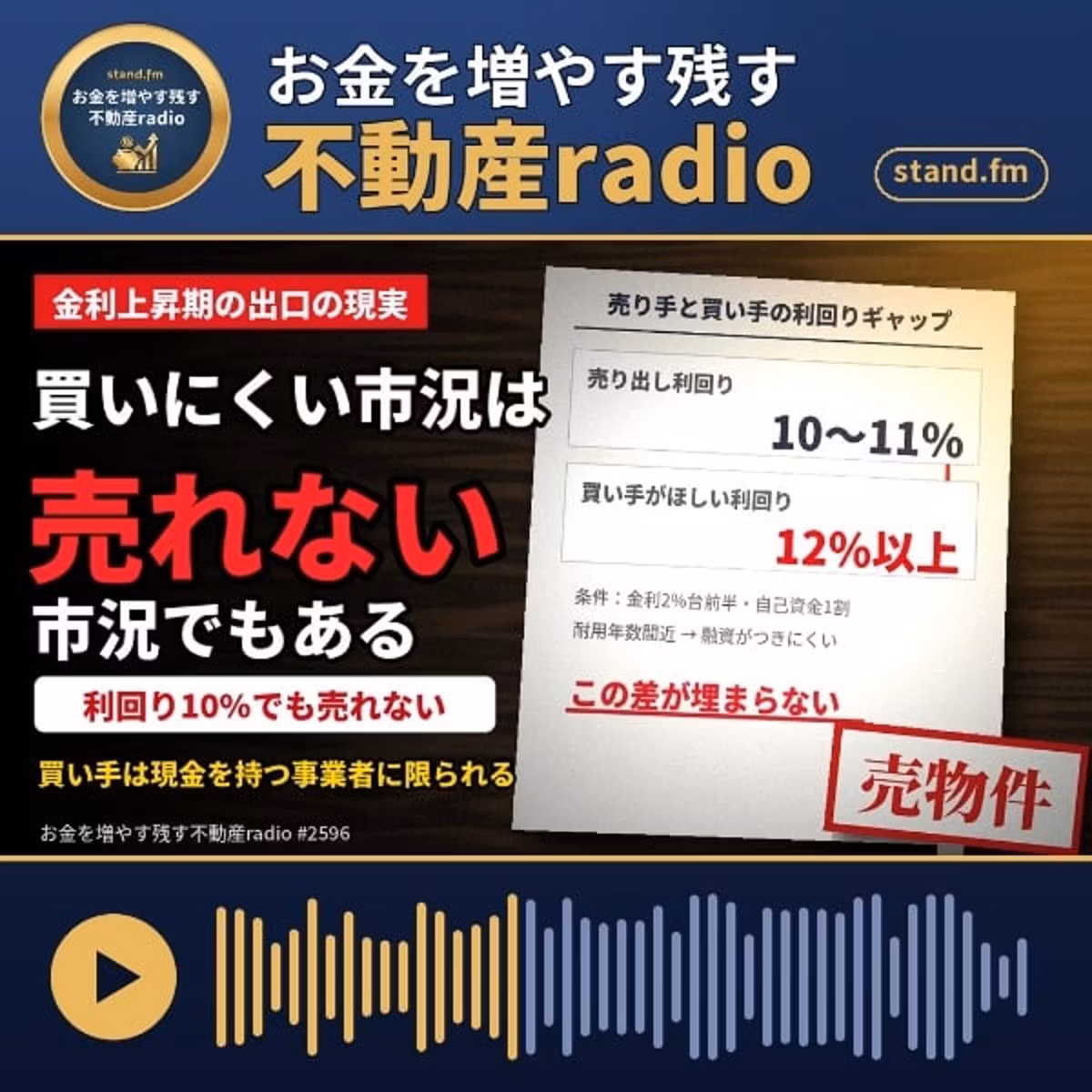 #2596  昨今の情勢で高値売却も困難…!?