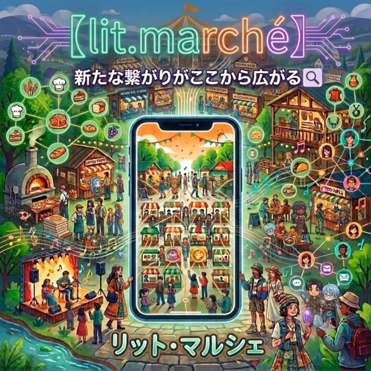 リットマルシェ、Aブロックのひかるんです🎪🌈