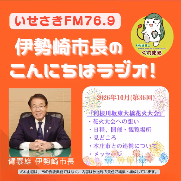 第36回　伊勢崎市長のこんにちはラジオ