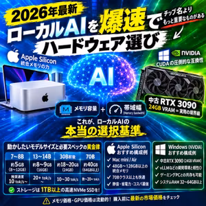 ローカルAIを爆速で動かすハードウェア選び