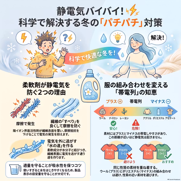 科学で静電気のバチッをねじ伏せる！物理学と生活習慣で紐解く最強の静電気対策