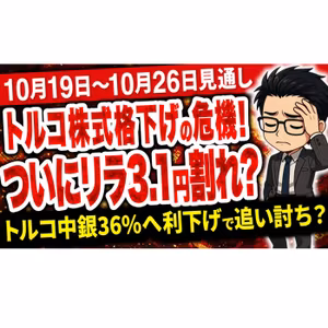 【10/18最新】トルコから資金が逃げる！？リラ3.1円を襲うMSCI格下げ告