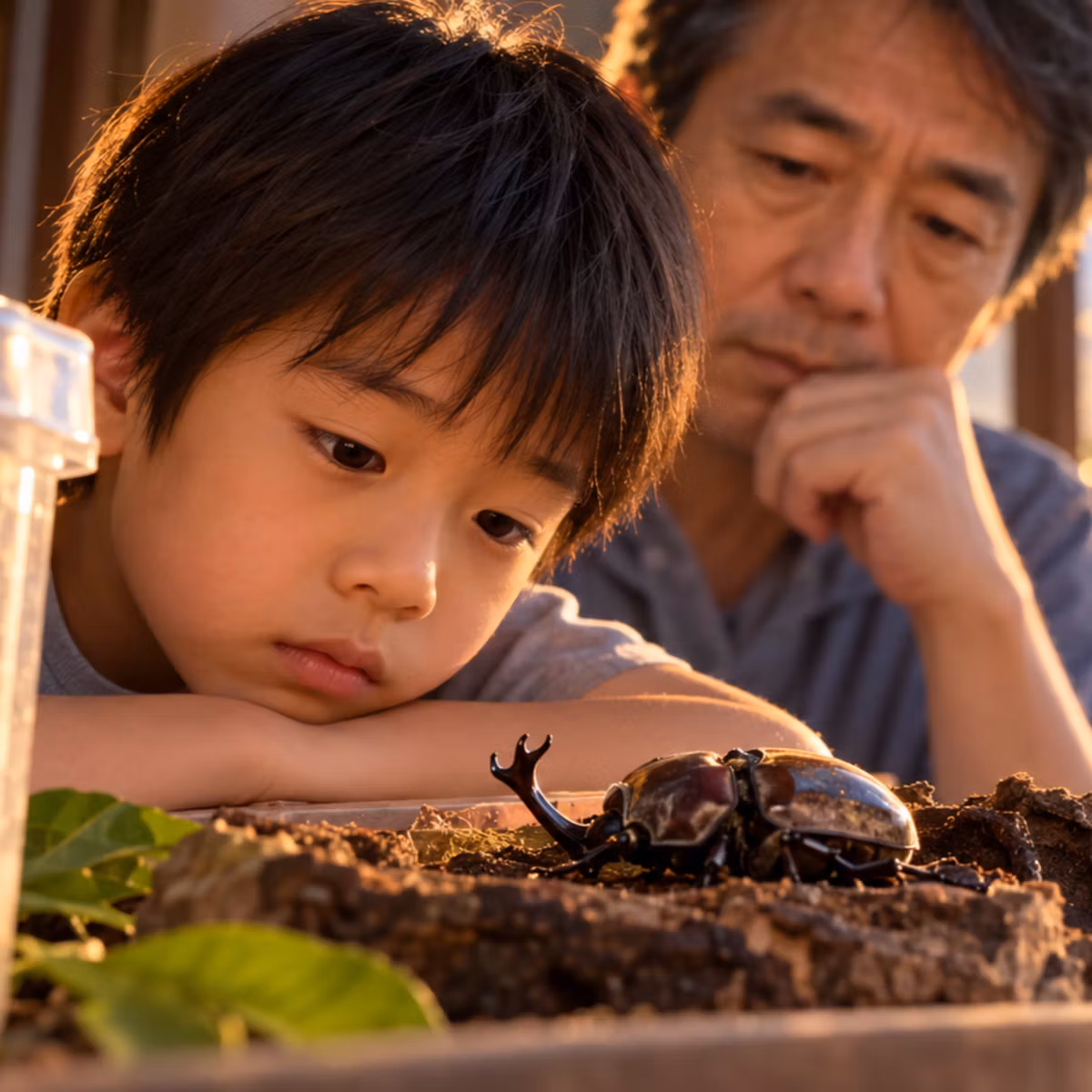 「お父さん、カブトムシなんで死んじゃったの？ 」