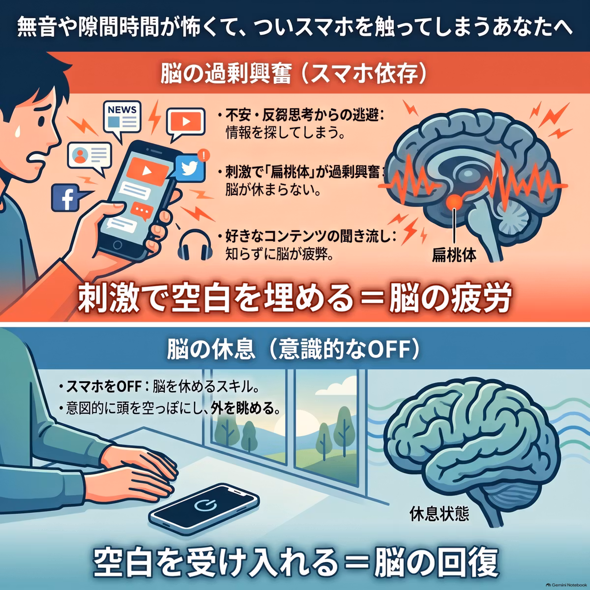 ♯523 無音や隙間時間が怖くて、ついスマホを触ってしまうあなたへ