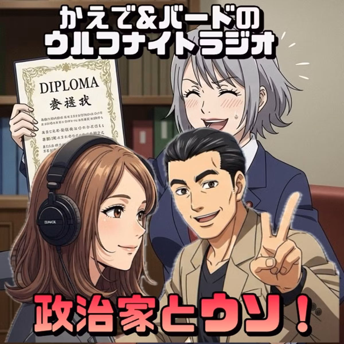 ✨学歴詐称事件総括❗️政治家とウソ「かえで&バードのウルフナイトラジオ」