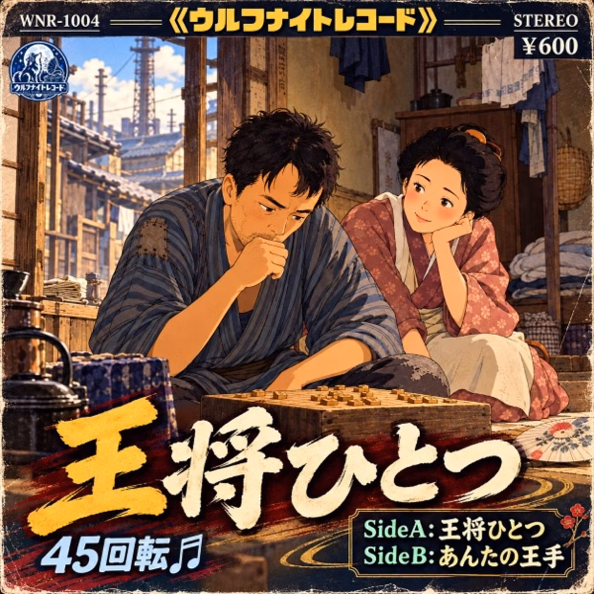 【シングル盤レコード】✨「王将ひとつ／あんたの王手」ボーナストラック付き✨