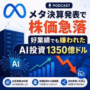 メタ決算発表で株価急落　好業績でも嫌われたAI投資1350億ドル