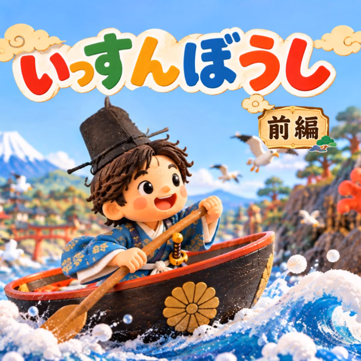 【読み聞かせ】いっすんぼうし（前編）｜小さくても元気いっぱい！日本の昔話｜ゆぽぽ先生のおうち保育園