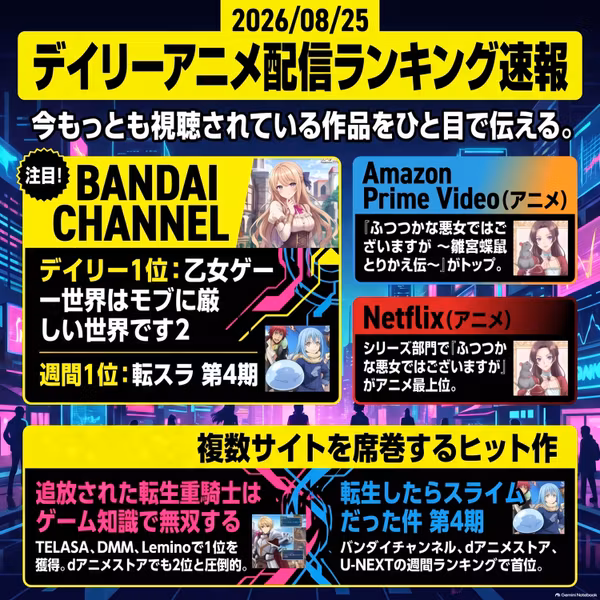 2026/08/25 - Daily SVOD Anime Ranking｜なぜ全アニメ順位が一晩で揃ったのか