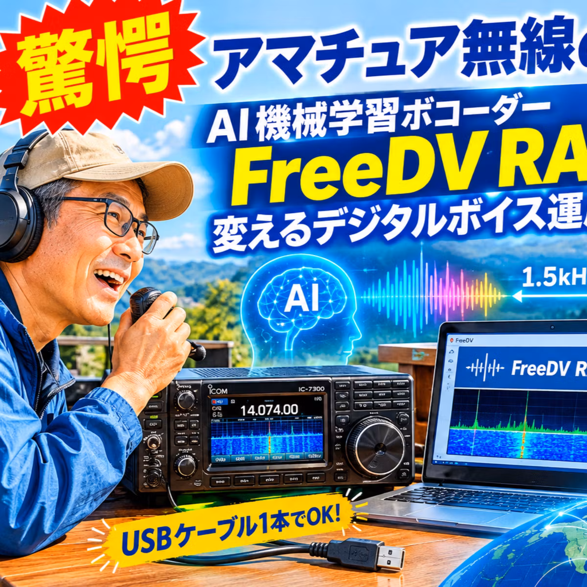 「FreeDV RADE」が変えるデジタルボイス運用のリアル 